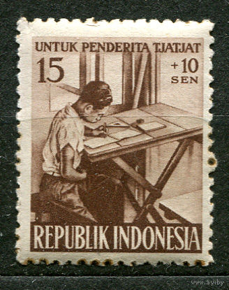Работа для инвалидов. Индонезия. 1957. Чистая