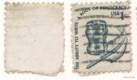 США 1c перо (m17)