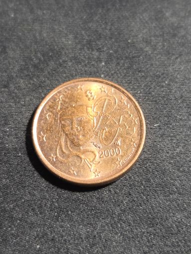 Франция 1 евроцент 2000