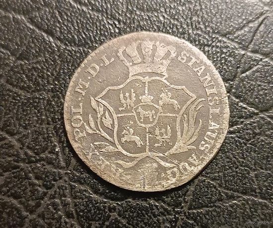 2 серебряных гроша 1769 Станислав  Август Понятовский Король Польский и Великий Князь Литовский