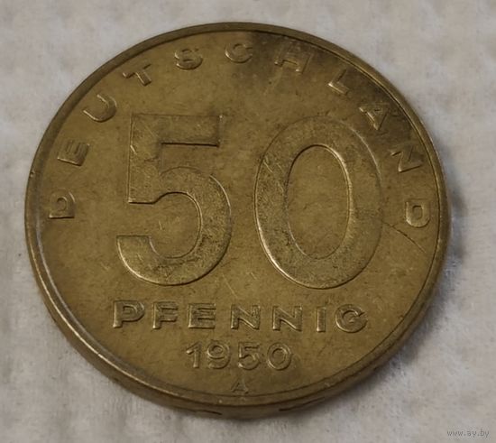 Германия - ГДР 50 пфеннигов, 1950 (14-12-20)