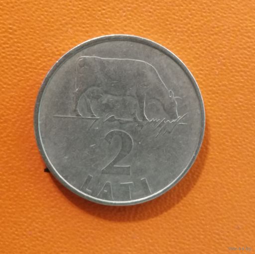 Латвия 2 Республика, 2 лата 1992 г. KM# 14