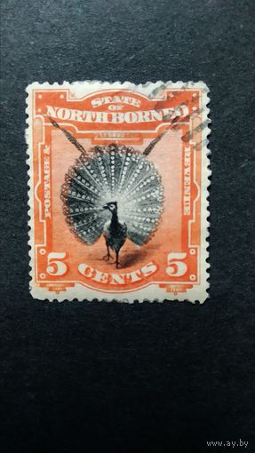 Великобритания. Северное Борнео\406с\  1894 фауна павлин