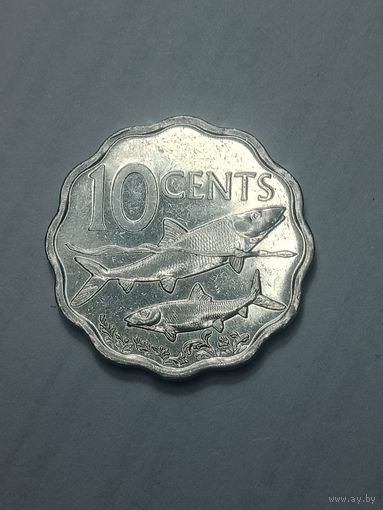 Багамские острова 10 центов  2007 года .