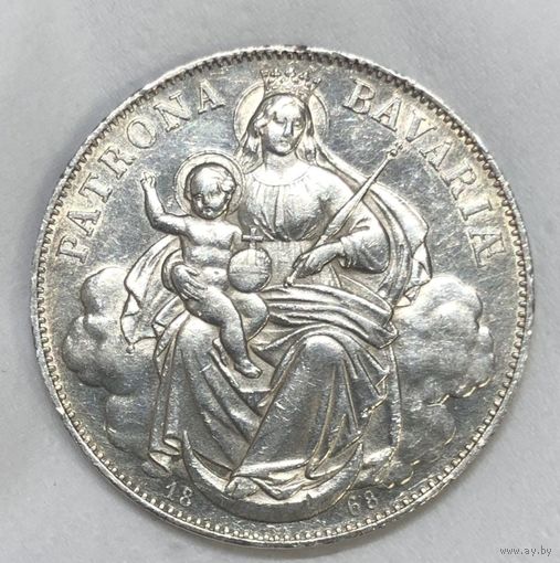 1 талер 1868 патрона Бавария