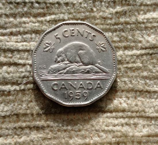 Werty71 Канада 5 центов 1959