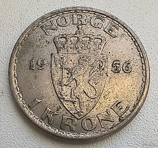 Норвегия 1 крона 1956  4-5-11