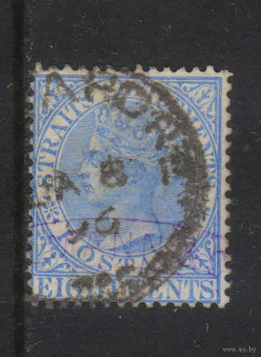 GB Колонии Стрейтс Сетлментс Малайя 1894 V Стандарт #72