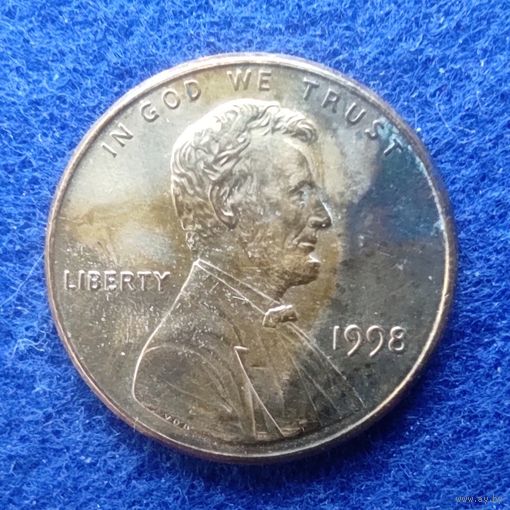 США 1998 год 1 цент