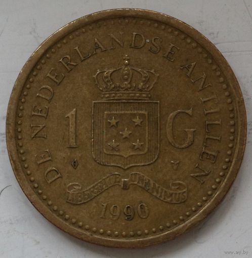 Нидерландские Антильские острова 1 гульден 1990 год. А-2