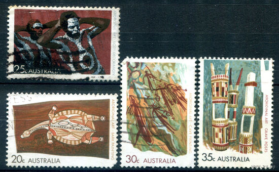 Австралия - 1971г. - искусство - 4 марки - полная серия, гашёные [Mi 472-475]. #3-WB-85-A-2