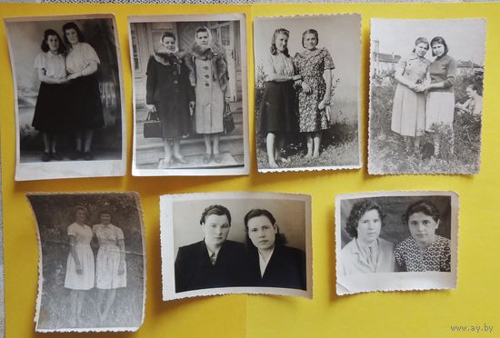 Фото "Женские портреты", Поставский район, 1950-е гг., 7 шт.