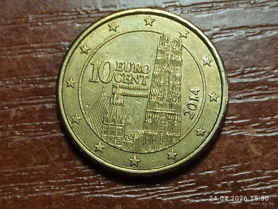 Испания 10 евроцентов 2014