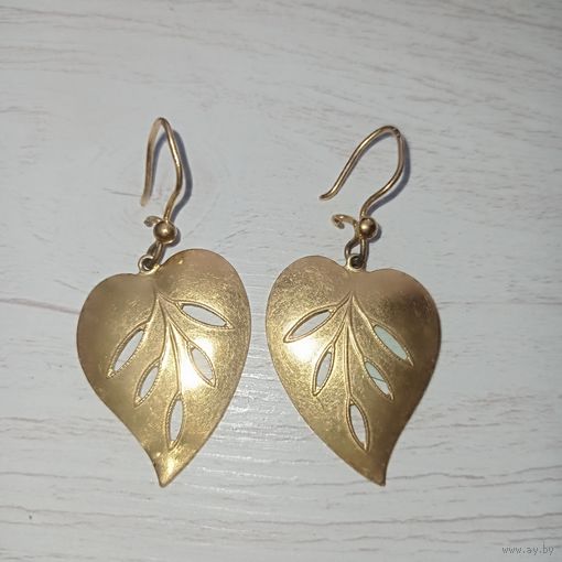 Серьги ссср, серьги листочки, листики