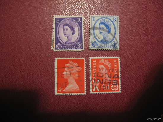 Марки королева Елизавета II 1952- годы Великобритания (Региональный выпуск)