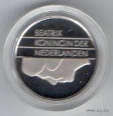 КОРОЛЕВСТВО НИДЕРЛАНДЫ 10 ЦЕНТОВ 2000. ПРУФ. РЕДКОСТЬ (15000 шт.) в капсуле.