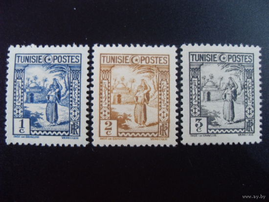 Франция. Французские колонии (Африка. Тунис) 1931 Mi:TN 171,172,173