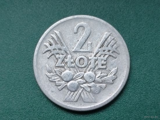 2 злотых Польша.