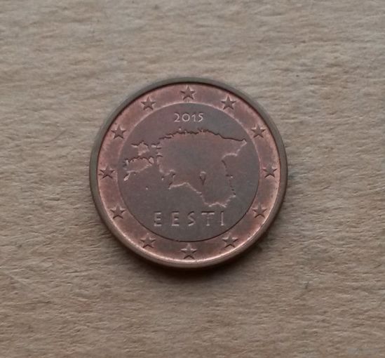 Эстония, 1 евроцент 2015 г.