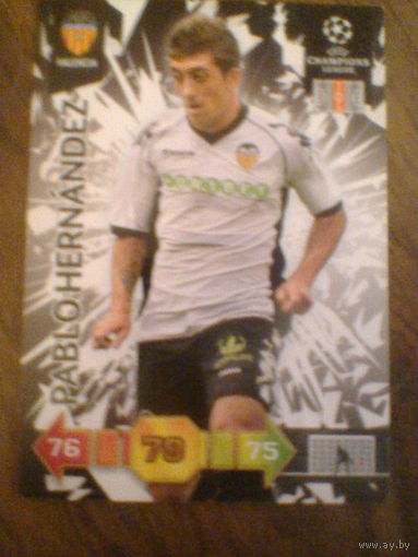 PABLO HERNANDEZ  ВАЛЕНСИЯ ИСПАНИЯ--лига чемпионов-2010/11