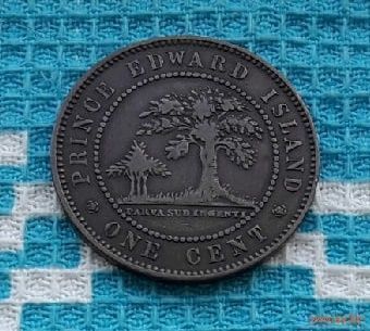 Великобритания (Канада) остров Принца Эдуарда 1 цент 1871 года. Королева Виктория.