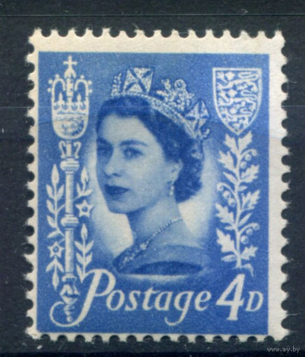 Великобритания, Джерси - 1966/67г. - королева Елизавета II, стандартный выпуск - 1 марка - полная серия, MNH [Mi 3 х]. #3-GB-Z-1-17