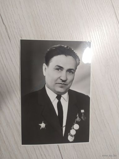 Черно-белое фото "Ветеран ВОВ "\1