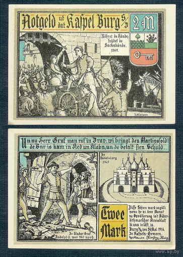 Германия, 2 марки 1916 год. UNC-