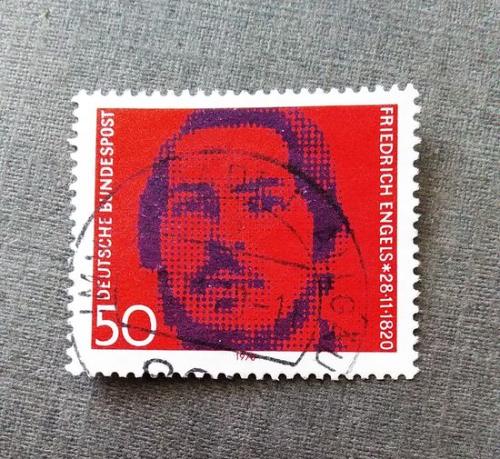 Марка Германия 1970 год Фридрих Энгельс