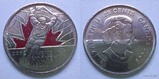 Канада, 25 центов 2009 (Победа мужской сборной по хоккею на Олимпиаде, Солт-Лейк-Сити, 2002)