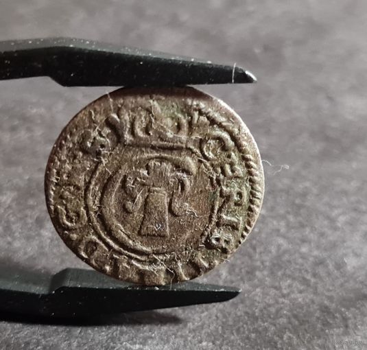 Солид 1651 года Кристина Ваза, Шведская окупация, С рубля! без мц. Рига