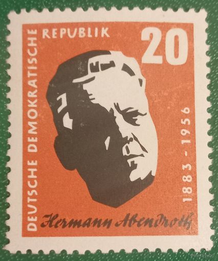 ГДР 1957. Немецкий дирижёр Герман Абендрот 1883-1956