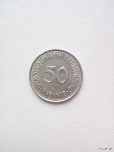 50 пфеннигов 1985J Proof Германия КМ# 109.2 медно-никелевый сплав