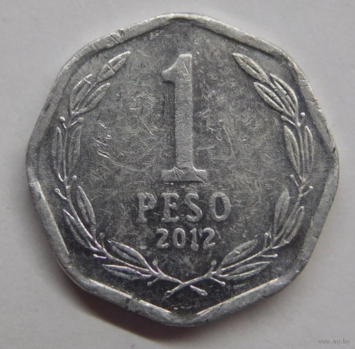 Чили 1 песо 2012 г