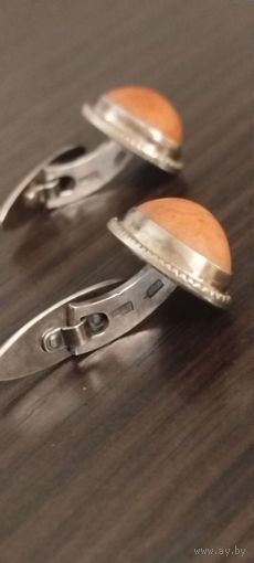 Запонки серебро 875 пробы ссср