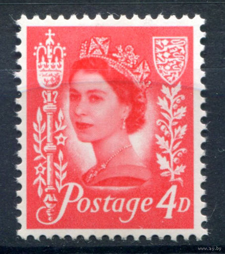 Великобритания, Джерси - 1969г. - королева Елизавета II, стандартный выпуск - 1 марка - полная серия, MNH [Mi 6]. #3-GB-Z-1-17