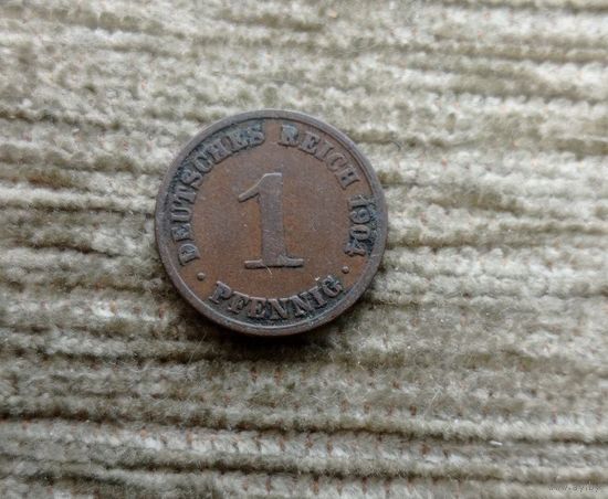 Werty71 Германия 1 пфенниг 1904 A