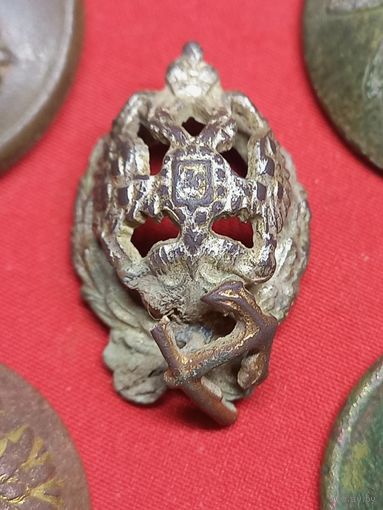 Кокарда (знак) РИА Ведомства путей сообщения, пуговицы.  С рубля , без м.ц. См. др. мои лоты.