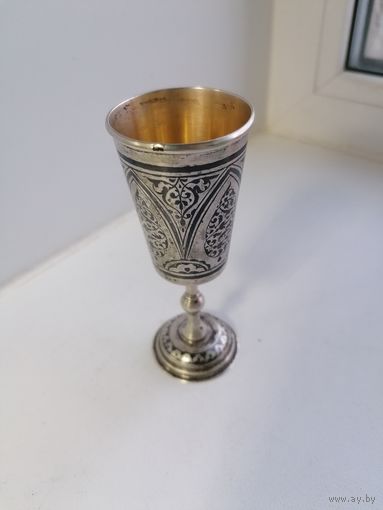 Рюмка,стопка, серебро СССР, Кубачи