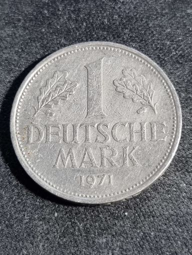 Германия (ФРГ) 1 марка 1971 D