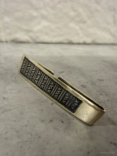 Зажим для галстука СЕРЕБРО 925 пр. (4).  Распродажа коллекции!!!