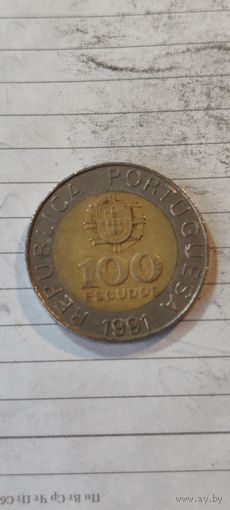 Португалия 100 эскудос 1991