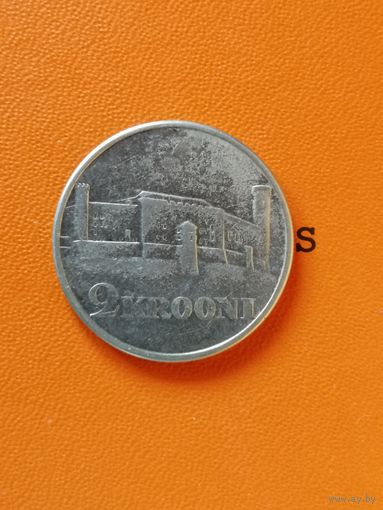 Эстония, 2 кроны, 1930 год, Замок Тоомпеа в Таллине, KM# 20