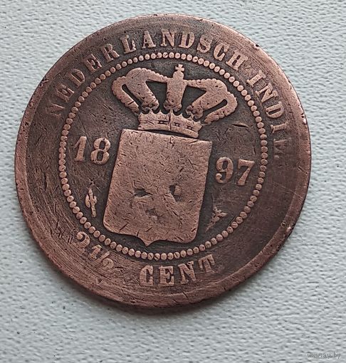 БРАК Голландская Ост-Индия 2,5 цента, 1897 7-3-10
