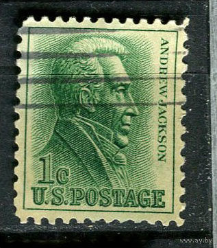 США - 1961/1966 - Эндрю Джексон 1С - [Mi.816xA] - 1 марка. Гашеная.  (Лот 75GM)-T2P58