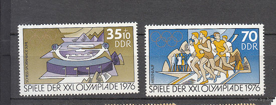 Спорт. Олимпийские игры. ГДР. 1976. 2 марки. Michel N 2130-2131 (2,8 е).
