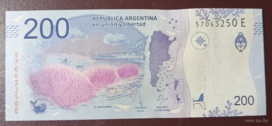 200 песо 2016 года - Аргентина - UNC