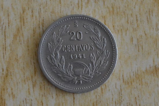 Чили 20 сентаво 1941
