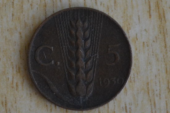 Италия 5 чентезимо 1930