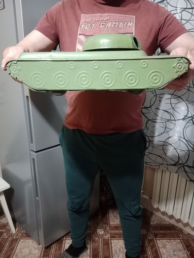 Редкая модель танк СССР Запорожсталь металл длина 46 см высота 14 см. Башня ,колеса крутятся с 1 руб без мц 90-х